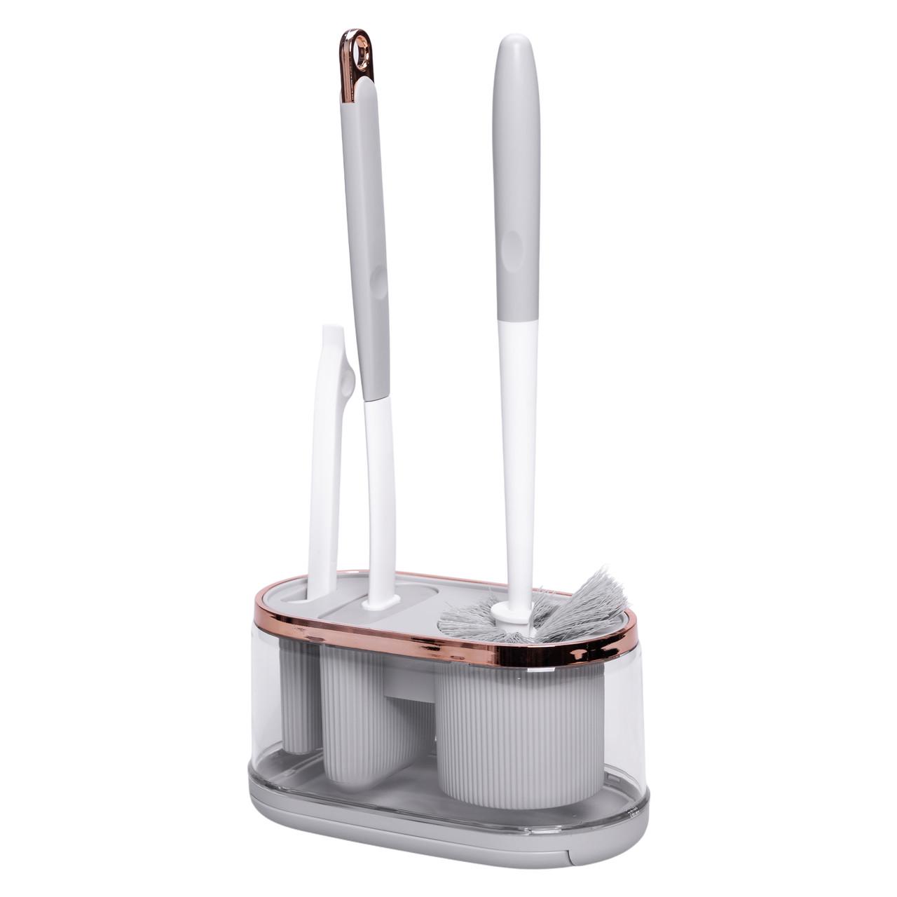 Набір для туалету настінний 3в1 2 йоржи/щітка (HP-35015-47G) - фото 8 Набір для туалету настінний 3в1 2 йоржи/щітка (HP-35015-47G) - фото 8