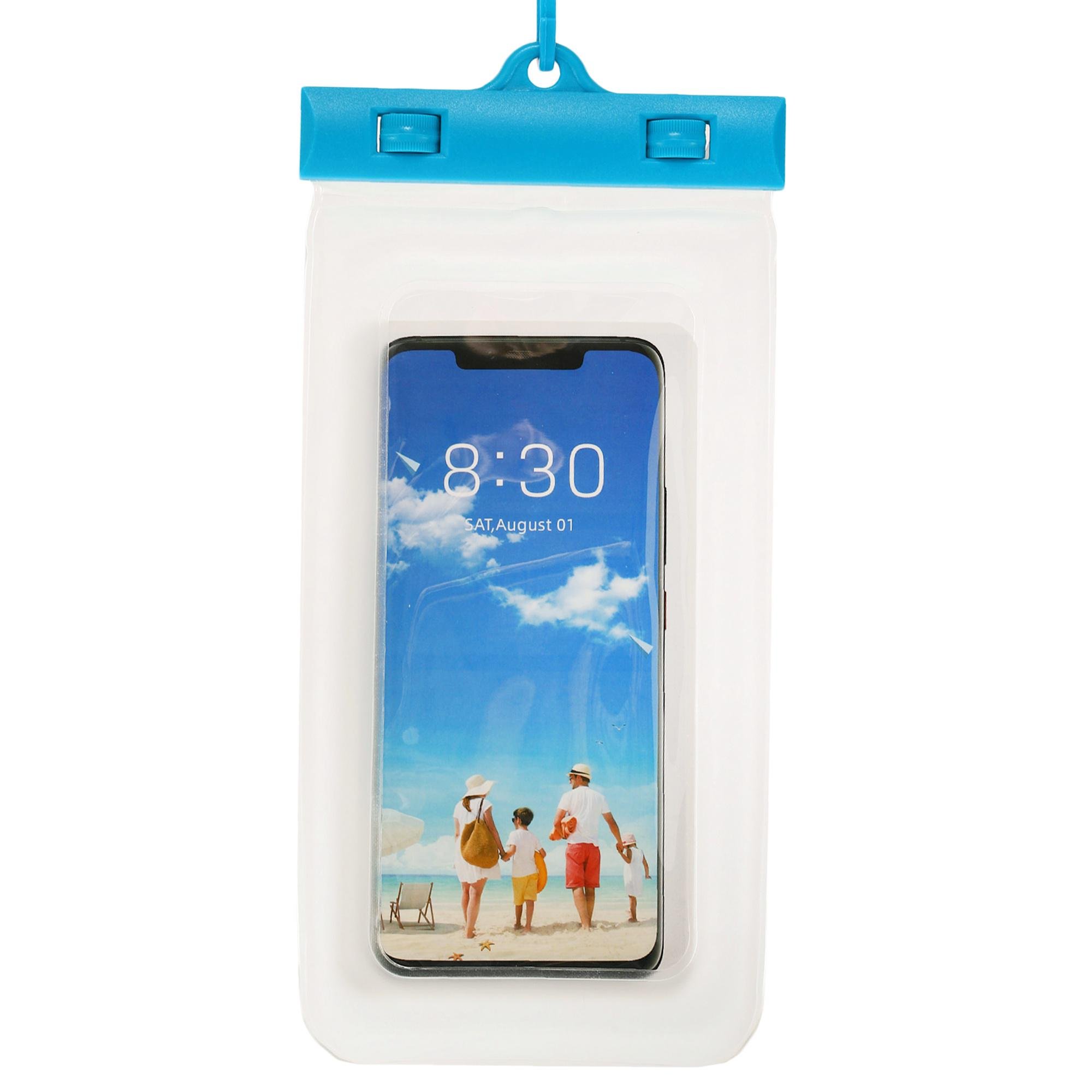 Чохол-гаманець на шию водонепроникний SP-Sport D3850 (TPU, внутрішні розміри-17x9см, синій) - фото 1 Чохол-гаманець на шию водонепроникний SP-Sport D3850 (TPU, внутрішні розміри-17x9см, синій) - фото 1