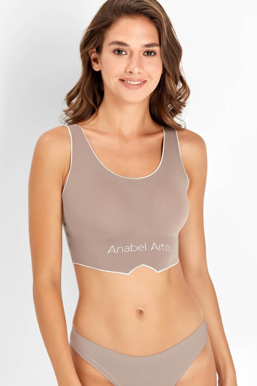 Топ с мягкой чашкой Anabel Arto 70BC Кофейный (35672/76469)