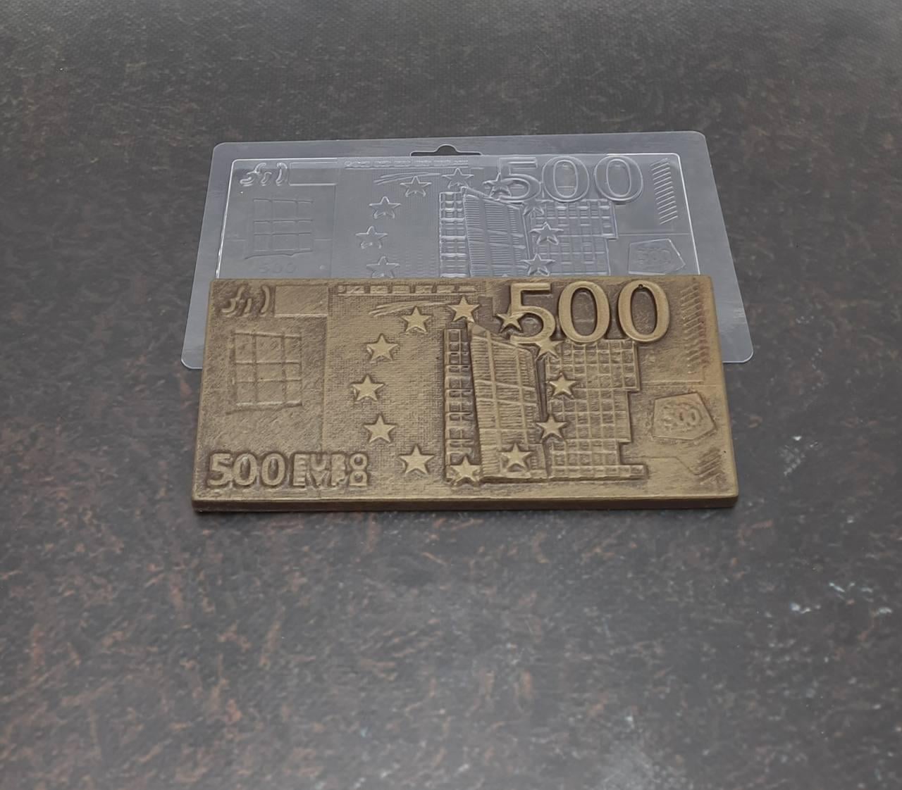 Форма пластиковая E-0029 Шоколад 500 евро (13425)