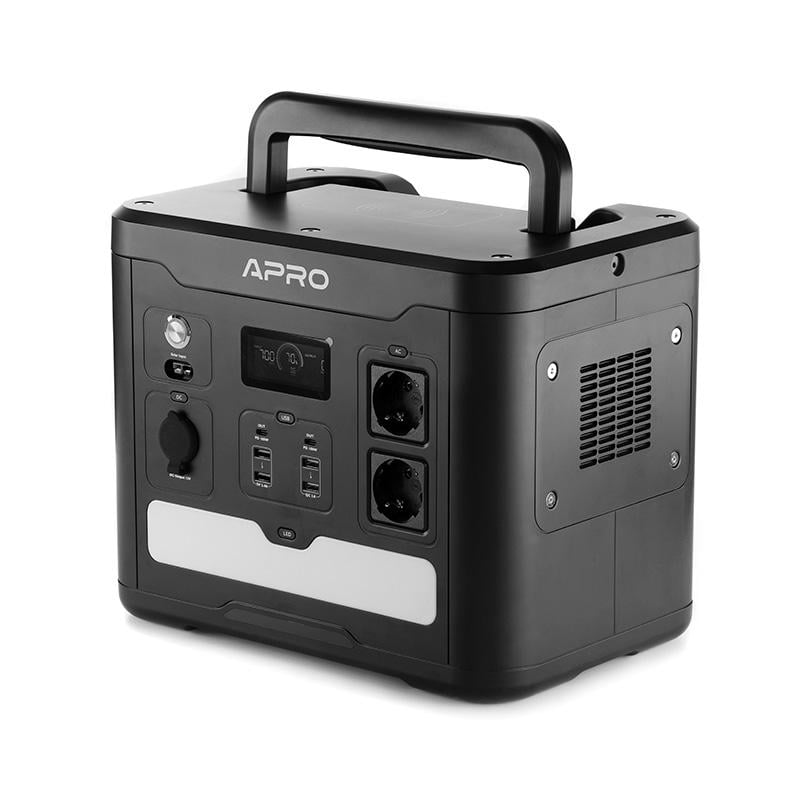 Зарядна станція Apro PS-1500 220 В 1500 Вт 1484 Вт/год з бездротовою зарядкою (852056)