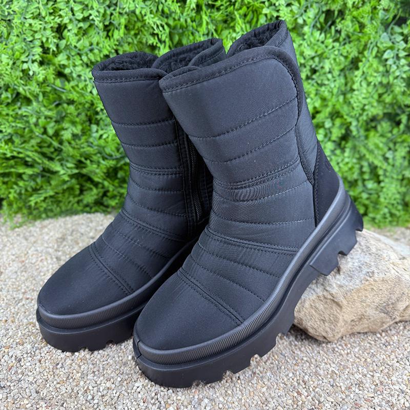 Дутики жіночі високі на замку Е-0050404-1 p. 37 23,5-24 см Чорний (115538524) - фото 2 Дутики жіночі високі на замку Е-0050404-1 p. 37 23,5-24 см Чорний (115538524) - фото 2