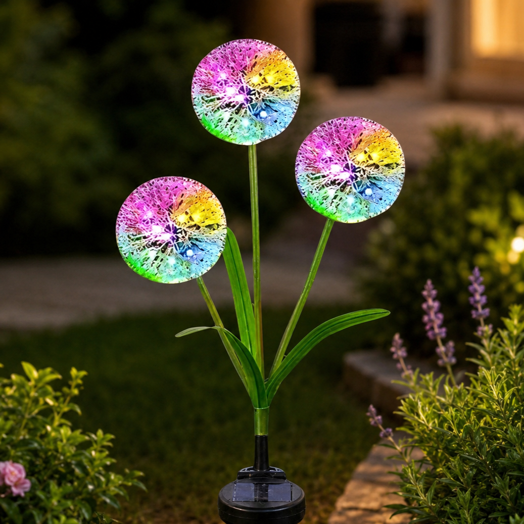 Садовий світильник на сонячній батареї Dandelion Garden Lights Кульбаби LED