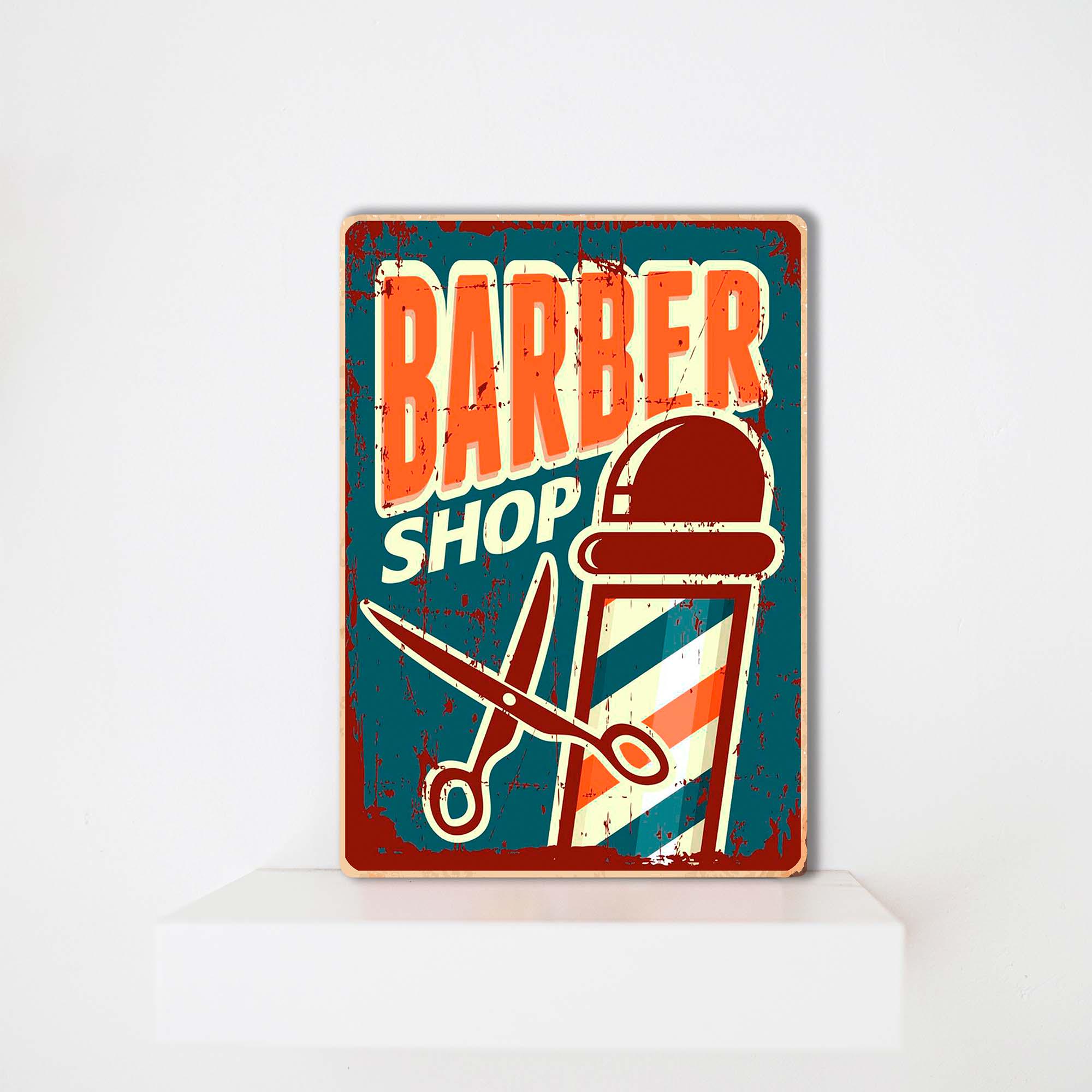 Постер деревянный Bramble Barber Shop (PSTRSBRMBL29)