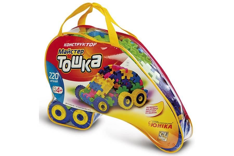 Конструктор з великими деталями Майстер Тошка 80037UNK 220 запчастин (RLT11720)