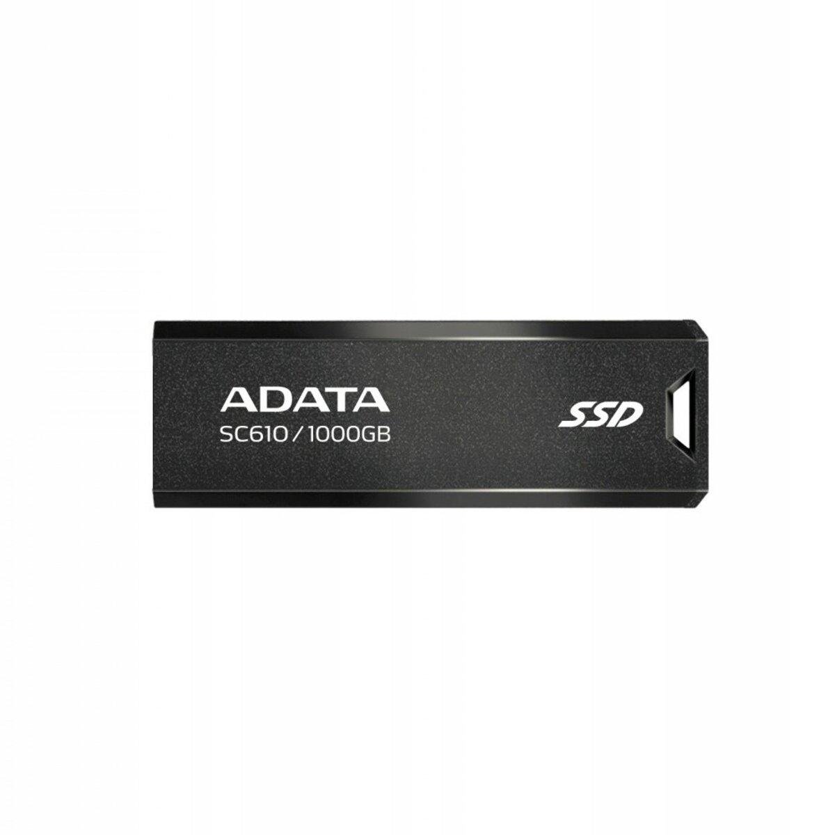 Флеш-память USB ADATA SC610 SSD 1 Тб Black (SC610-1000G-CBK/RD) - фото 3