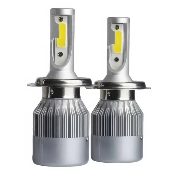 Комплект автомобильных светодиодных LED ламп с охлаждением С6 H4 3800 Lm 6000К (С6H4) Комплект автомобильных светодиодных LED ламп с охлаждением С6 H4 3800 Lm 6000К (С6H4)