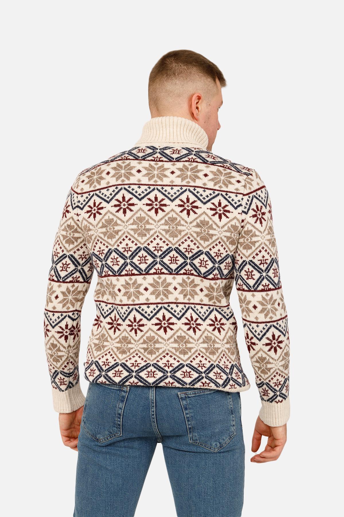 Свитер мужской ЦБ-00263897 р. 50 Молочный (SKT001029866) - фото 3 Свитер мужской ЦБ-00263897 р. 50 Молочный (SKT001029866) - фото 3