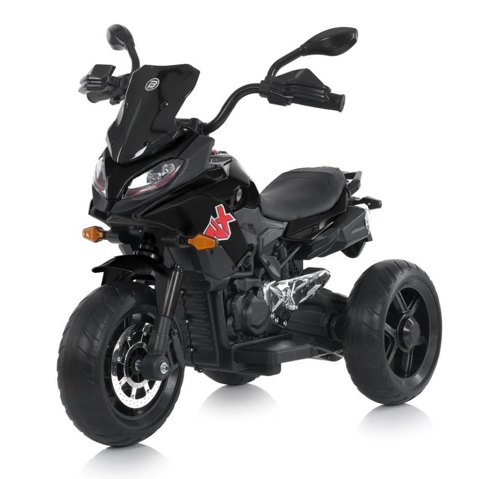 Детский электрический мотоцикл Bambi Racer 12V одноместный до 50 кг Черный (DE-169-E-1038)