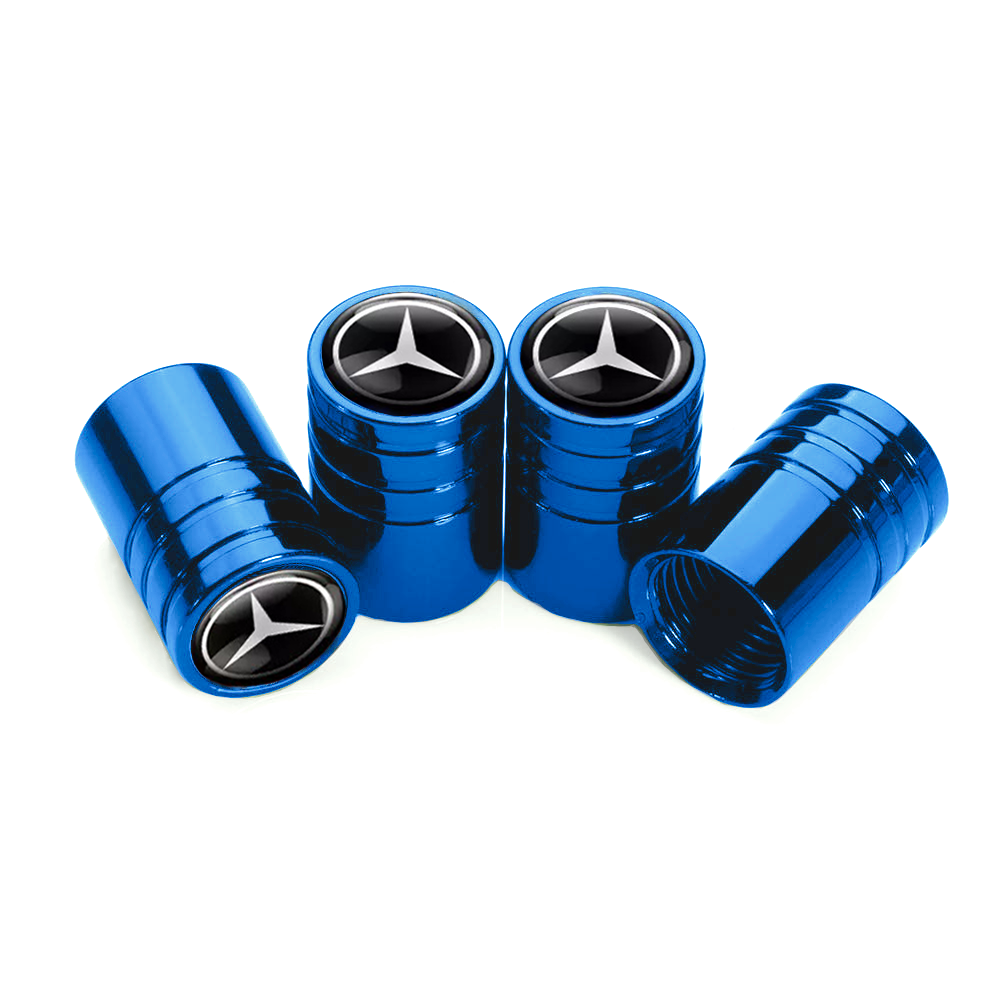 Набір ковпачків на ніпель SUNROZ Caps для автомобіля Mercedes Long 4 шт. Blue (A67565) Набір ковпачків на ніпель SUNROZ Caps для автомобіля Mercedes Long 4 шт. Blue (A67565)