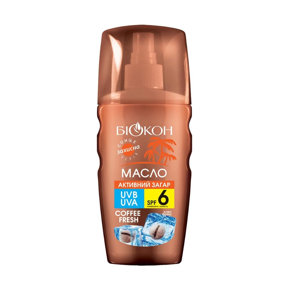 Олія для активної засмаги Біокон Coconut&Mango SPF6 160 мл (MBN-39735) - фото 1