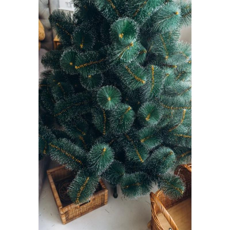 Штучна сосна з довгою голкою засніжена з білими кінчиками 2,1 м Зелений (22655673) - фото 4 Штучна сосна з довгою голкою засніжена з білими кінчиками 2,1 м Зелений (22655673) - фото 4