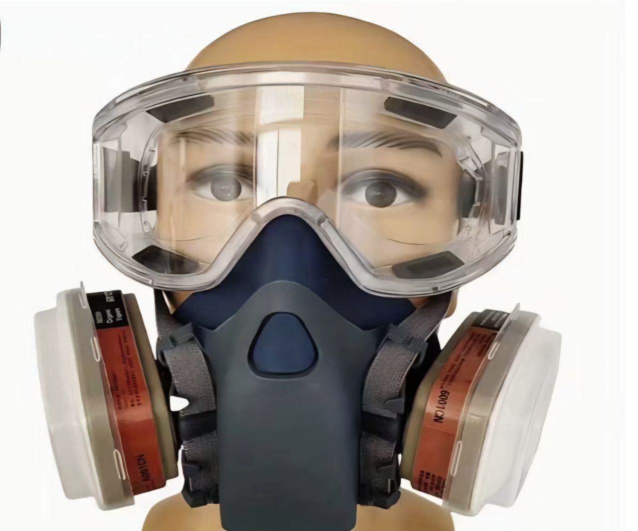 Респиратор-полумаска 7502 силиконовый многоразовый фильтр 5N11/картриджи 6001CN/защитные очки M (1717) Респиратор-полумаска 7502 силиконовый многоразовый фильтр 5N11/картриджи 6001CN/защитные очки M (1717)