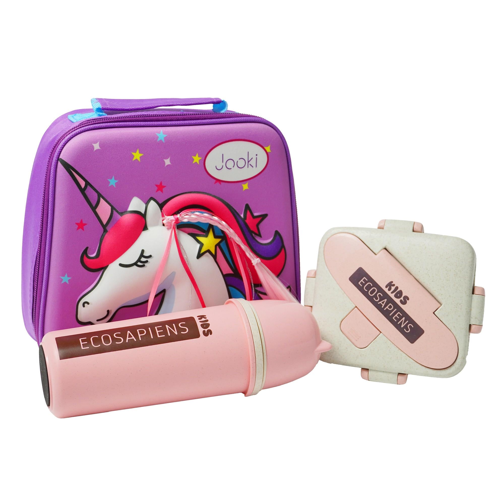 Ланч набор Jooki Unicorn Kids Розовый