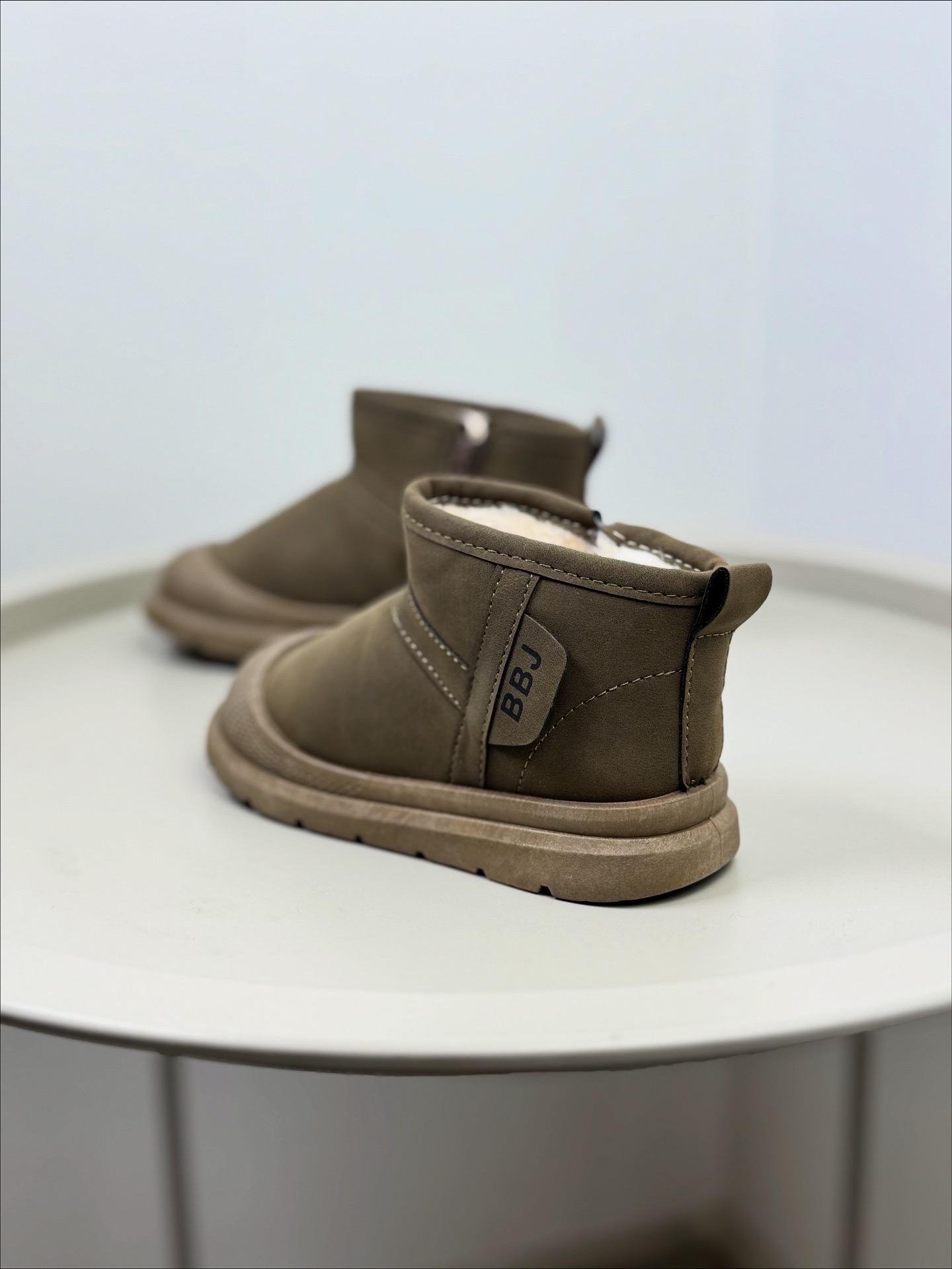 Ботинки детские зимние 1663 р. 32 Коричневый (30774198) - фото 4