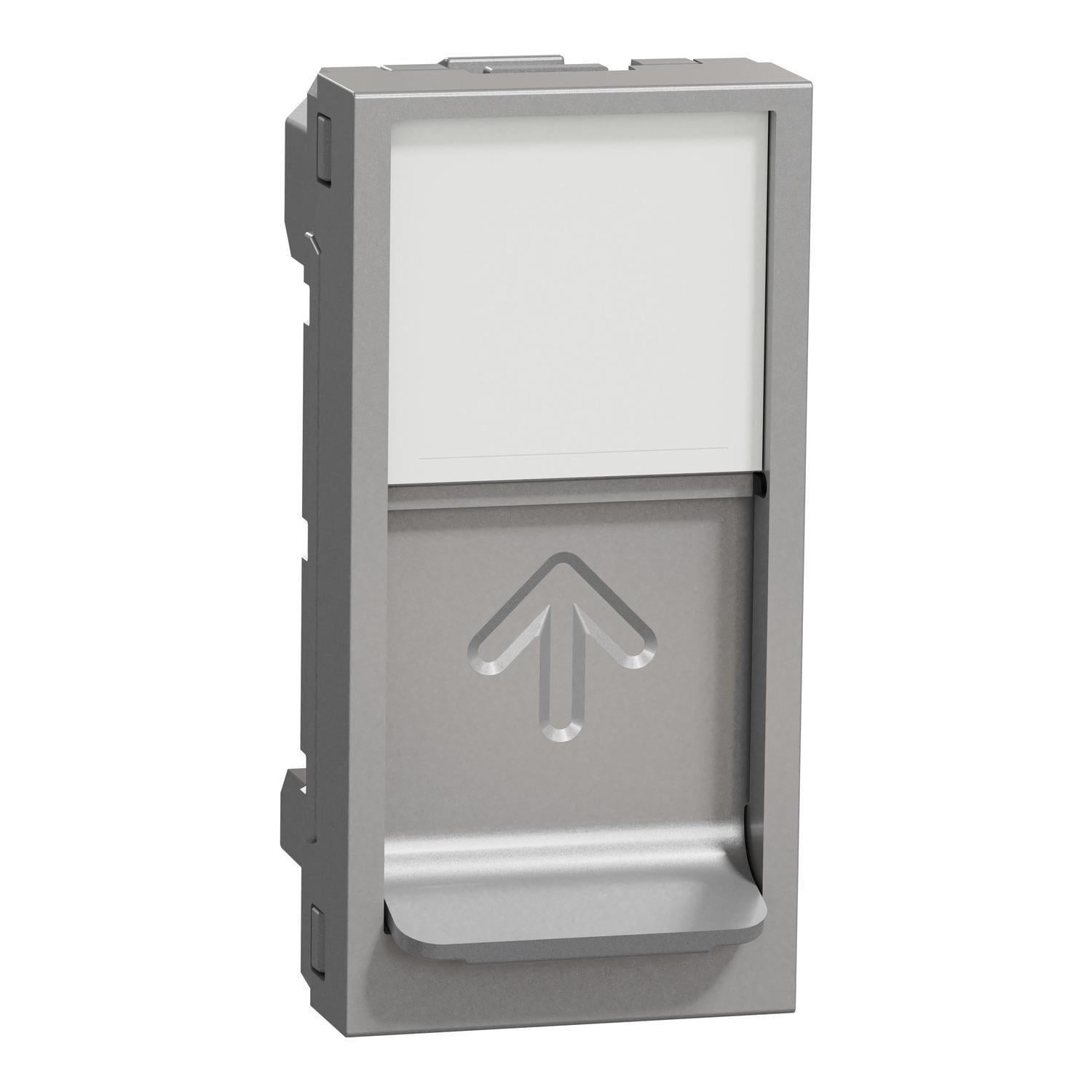 Плата центральная Schneider Electric Unica New RJ45 Keystone/Systimax 1 модуль Алюминий (NU946030)