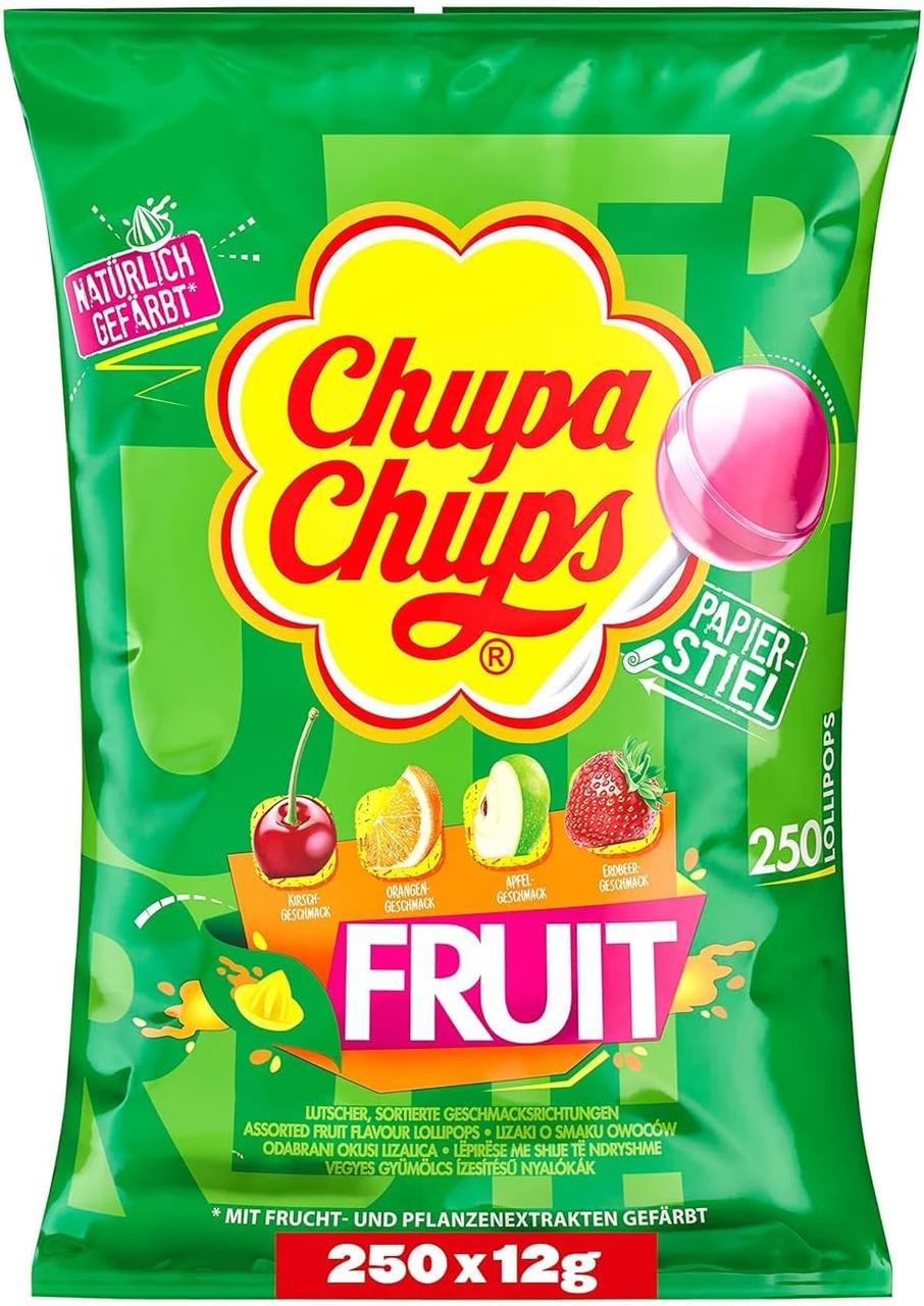 Набір льодяників на паличці Chupa Chups Lollipops Fruit 250 шт. 3 кг (2448767908)