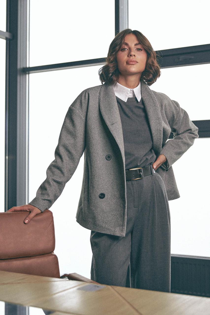 Пальто жіноче Seventeen S-M Сірий (2500677765) - фото 2