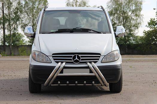 Кенгурятник WT01 CAN для Mercedes Vito W639 2004-2014 гг. нержавеющая сталь Хром