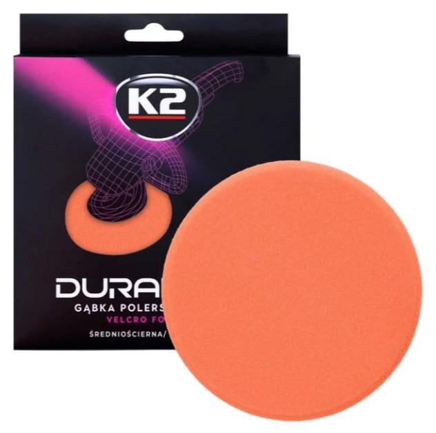 Губка для полировки K2 Duraflex на липучке средняя 150x25 мм Оранжевый