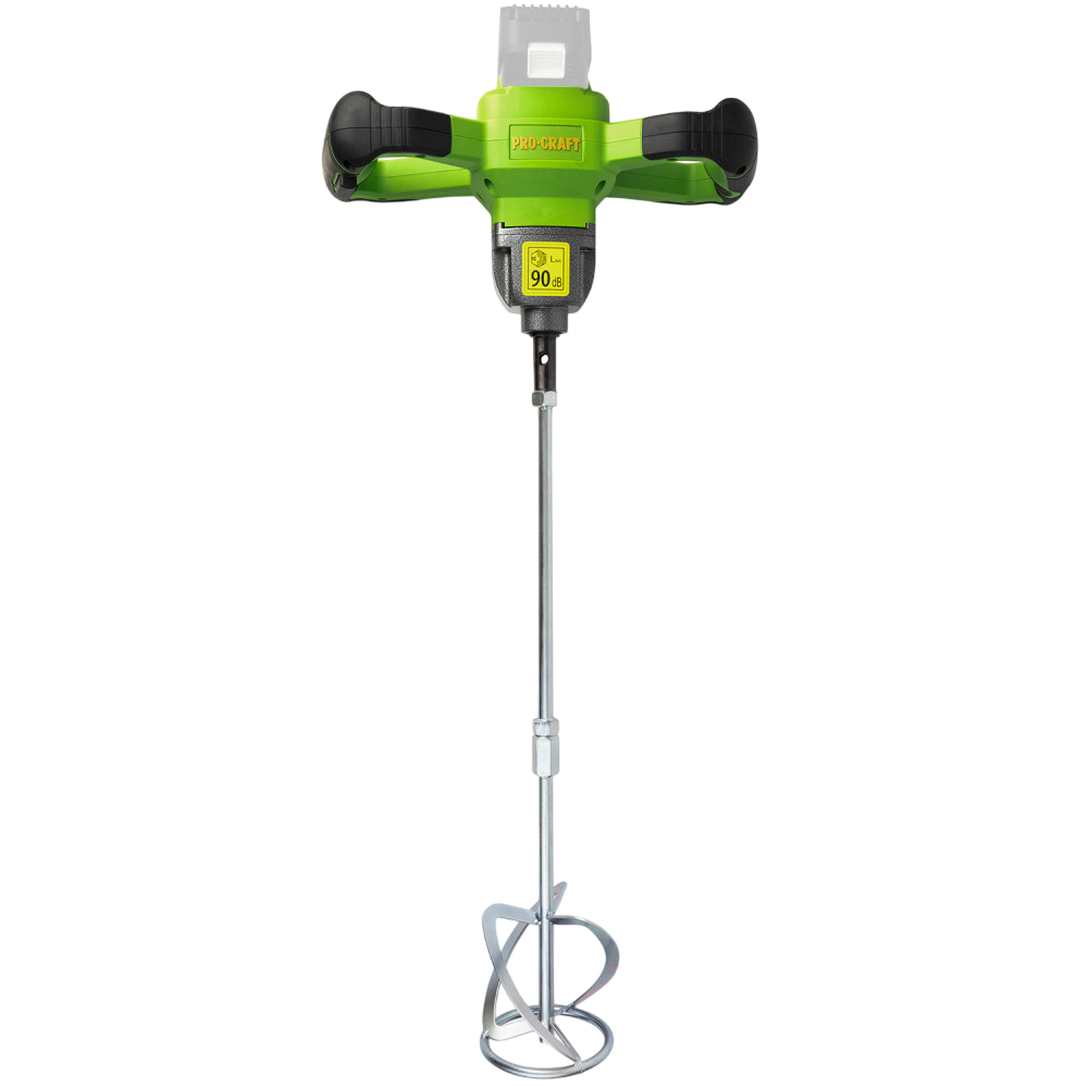 Миксер-мотобур бесщеточный строительный аккумуляторный Procraft PMA20 без аккумулятора и зарядного устройства