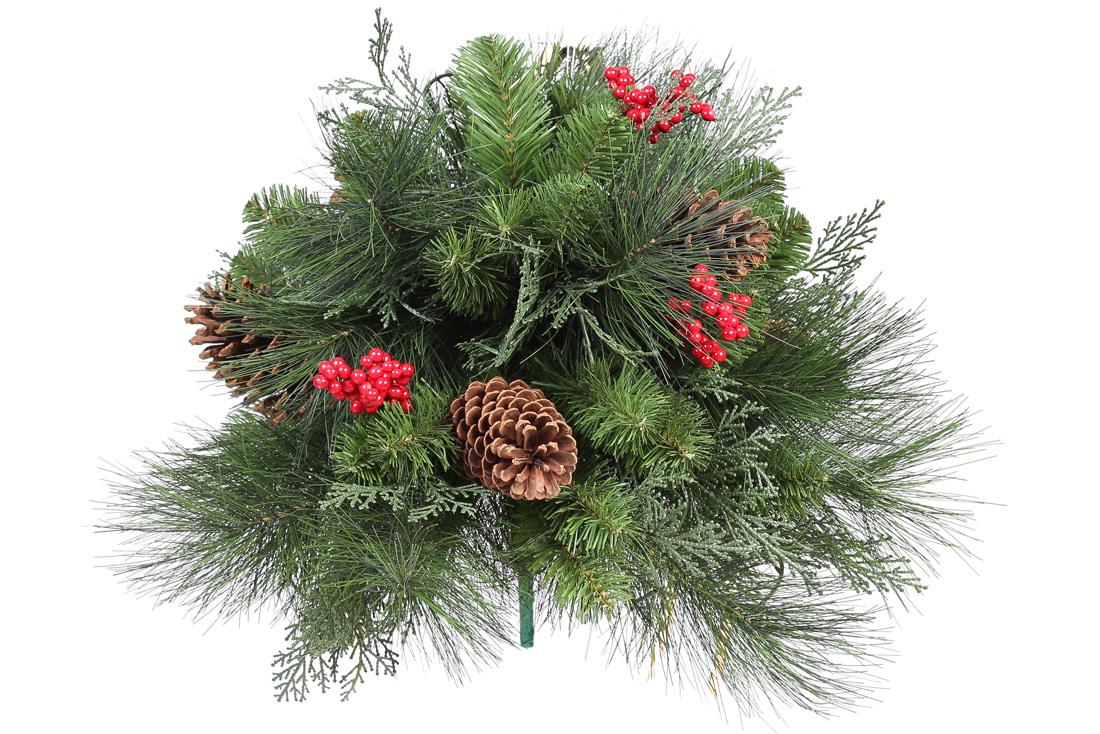 Букет из шишек/ягод и искусственной хвои BonaDi (840-141)