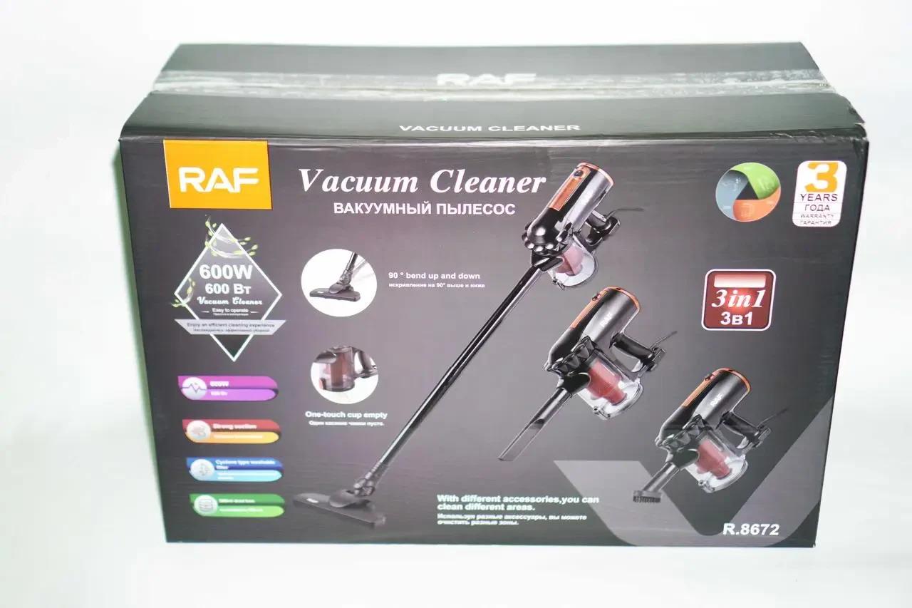 Пилосос ручний без мішка RAF 8672 вертикальний колбовий циклонного типу 600 Вт Чорний (8672А) - фото 10 Пилосос ручний без мішка RAF 8672 вертикальний колбовий циклонного типу 600 Вт Чорний (8672А) - фото 10