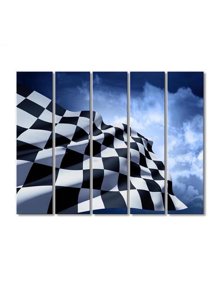 Картина модульная Прийти к финишу 5 модулей 70x105 см