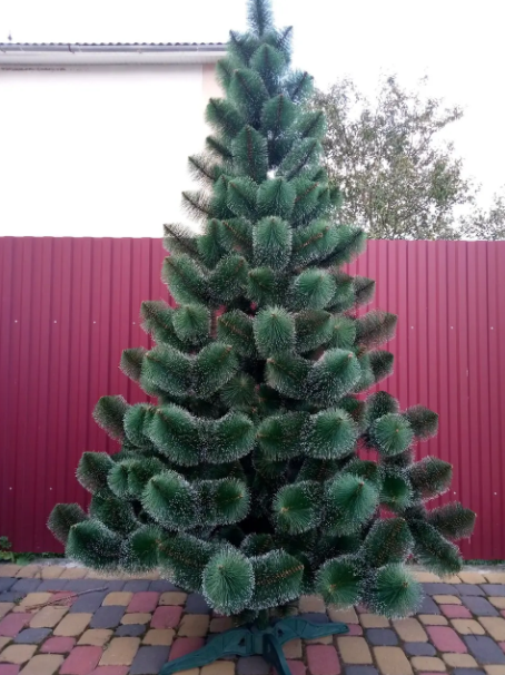 Штучна сосна з ПВХ з підставкою 1,8 м Темно-Зелений/Білий (NYT15261) - фото 9 Штучна сосна з ПВХ з підставкою 1,8 м Темно-Зелений/Білий (NYT15261) - фото 9