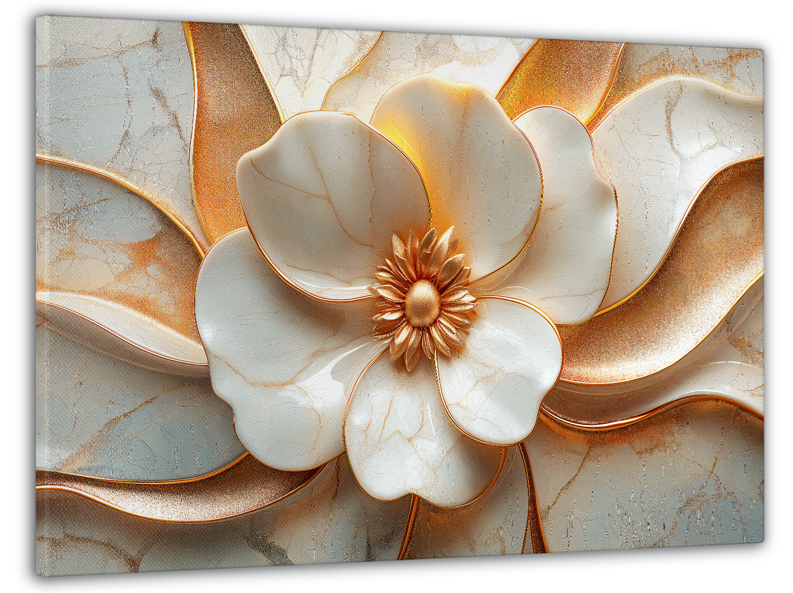 Картина на полотні Mako золота квітка 60x100 см (MK10594)