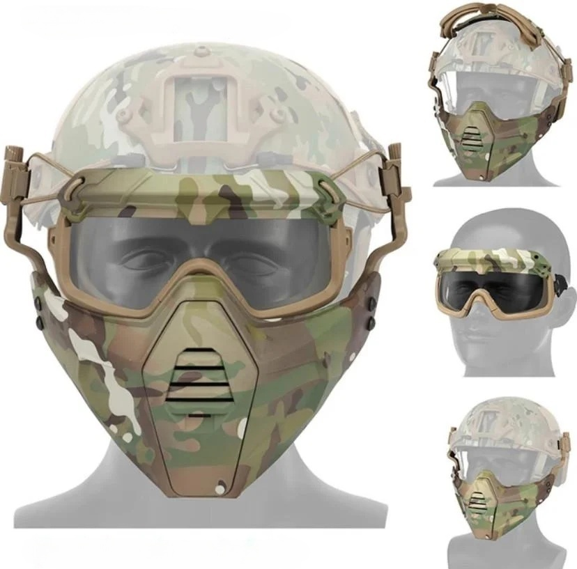 Маска-окуляри Ghost Iron Man з кріпленням до шолома Airsoft Мультикам (MK001019) - фото 2 Маска-окуляри Ghost Iron Man з кріпленням до шолома Airsoft Мультикам (MK001019) - фото 2