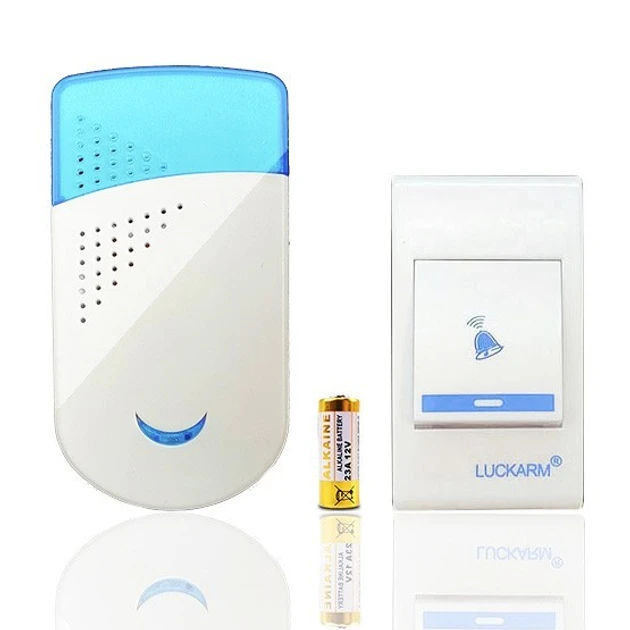 Звонок дверной музыкальный Luckarm от сети 8603 32 мелодии на двери Белый