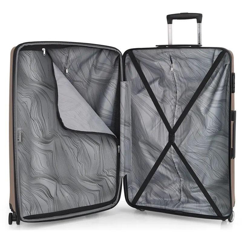 Чемодан на 4-х колесах Gabol Kume L 99 л Stone (930286) - фото 4