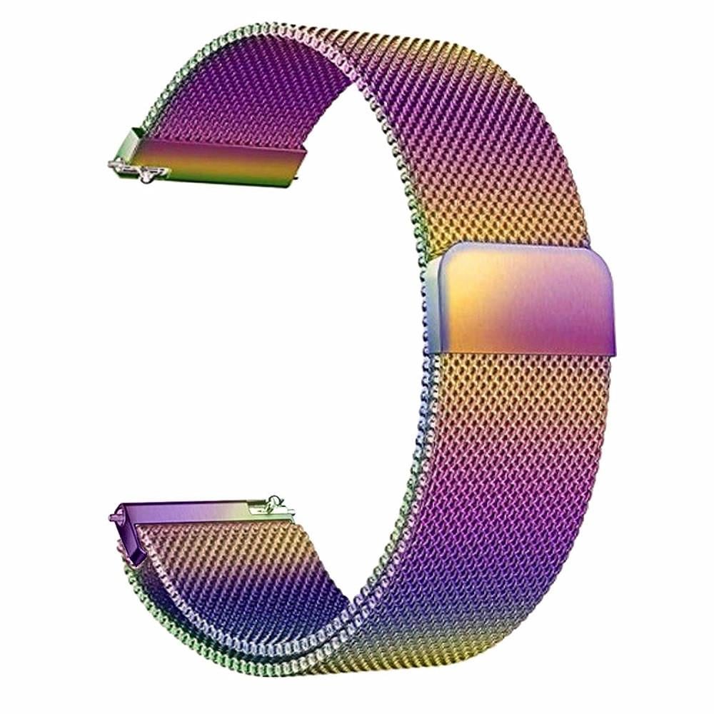 Ремінець для годинника металевий міланська петля 22 мм Багатокольоровий (05.01.06.CF)
