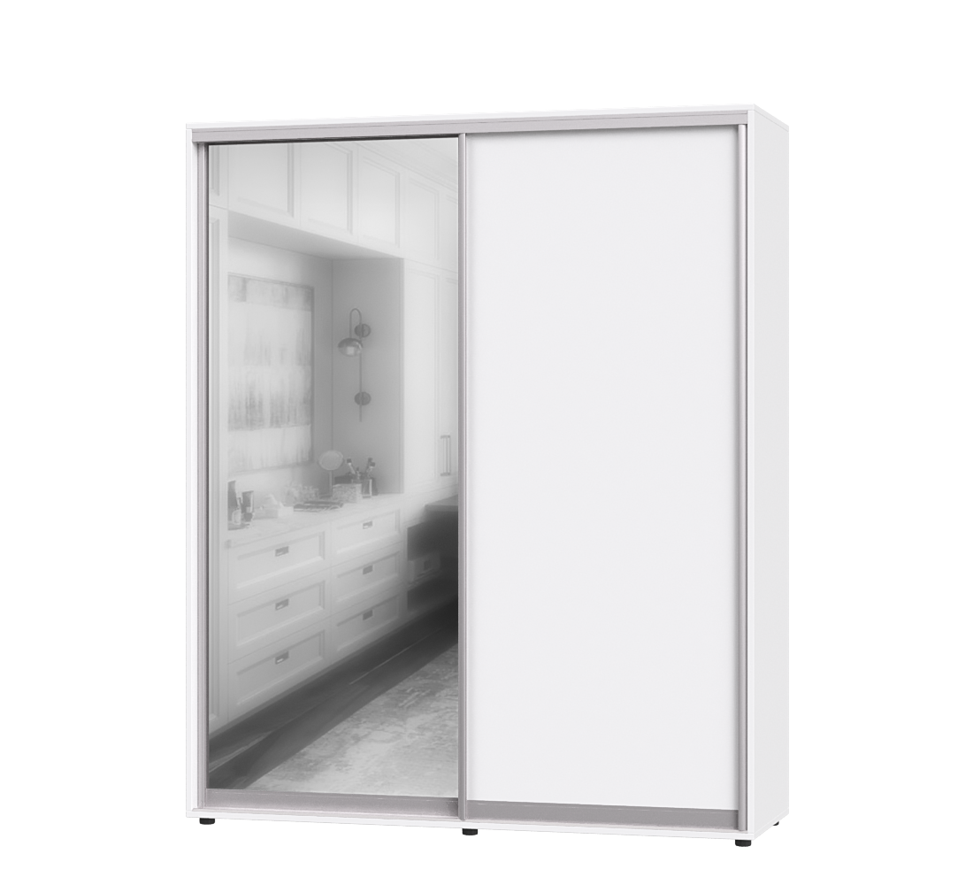 Шкаф-купе двухдверный Эверест ШК-02 180х60х220 см Нимфея Альба (07060)