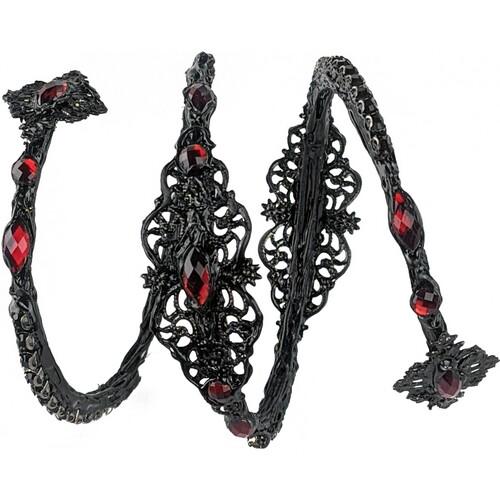 Браслет Seta Decor ажурный с камнями (24-512BLK-RD) Браслет Seta Decor ажурный с камнями (24-512BLK-RD)