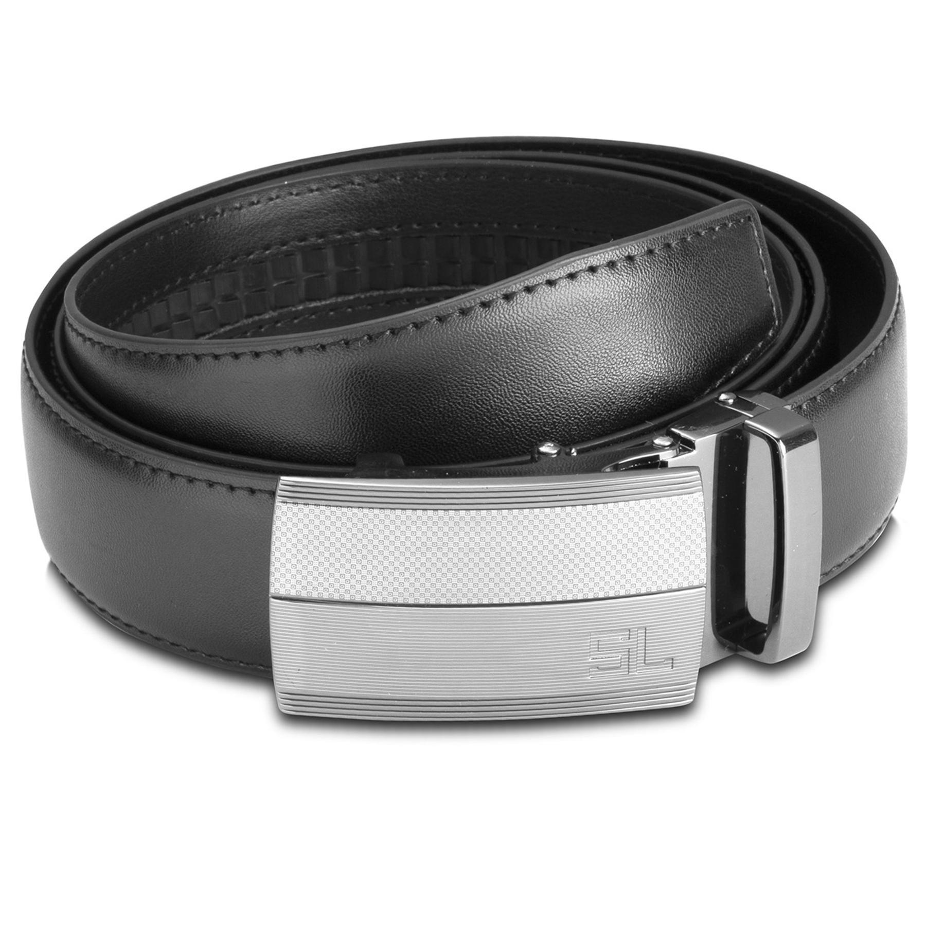 Ремень мужской кожаный SEMI LINE Black (P8235-0 L)