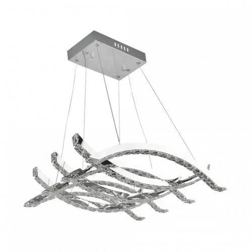 LED-люстра HOROZ ELECTRIC AVIATOR-56 хрусталь 56W 4000K 3920 Lm 180-260V 500х1000 мм (019-038-0056-010)