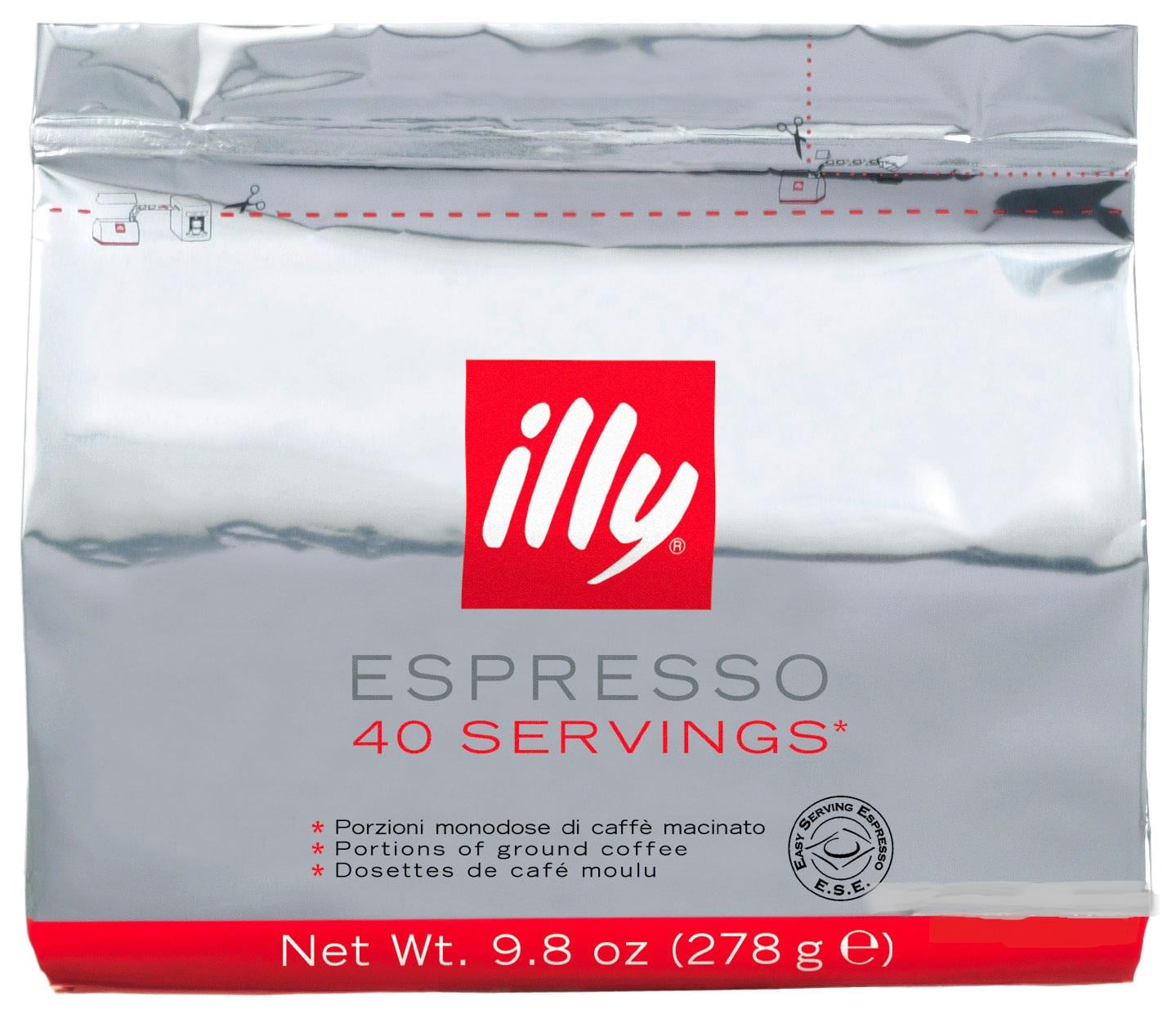 Кофе в монодозах чалдах illy Espresso пакет MEDIUM 40 шт. (116471000)