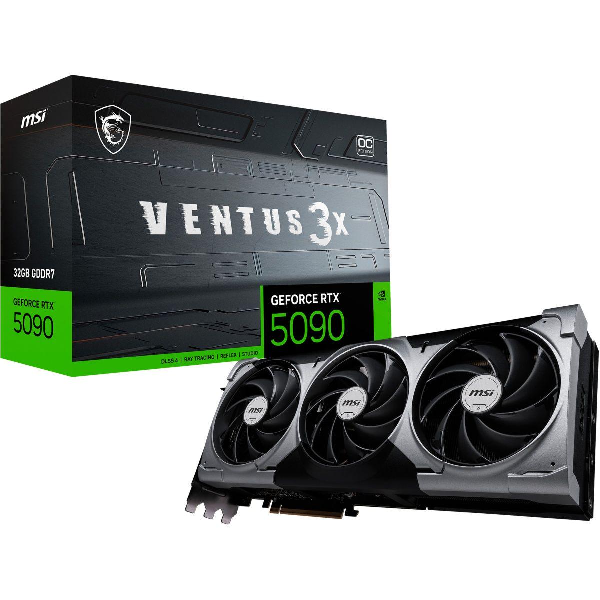 Видеокарта MSI GeForce RTX 5090 32G VENTUS 3X OC (G5090-32V3C 912-V530-092)