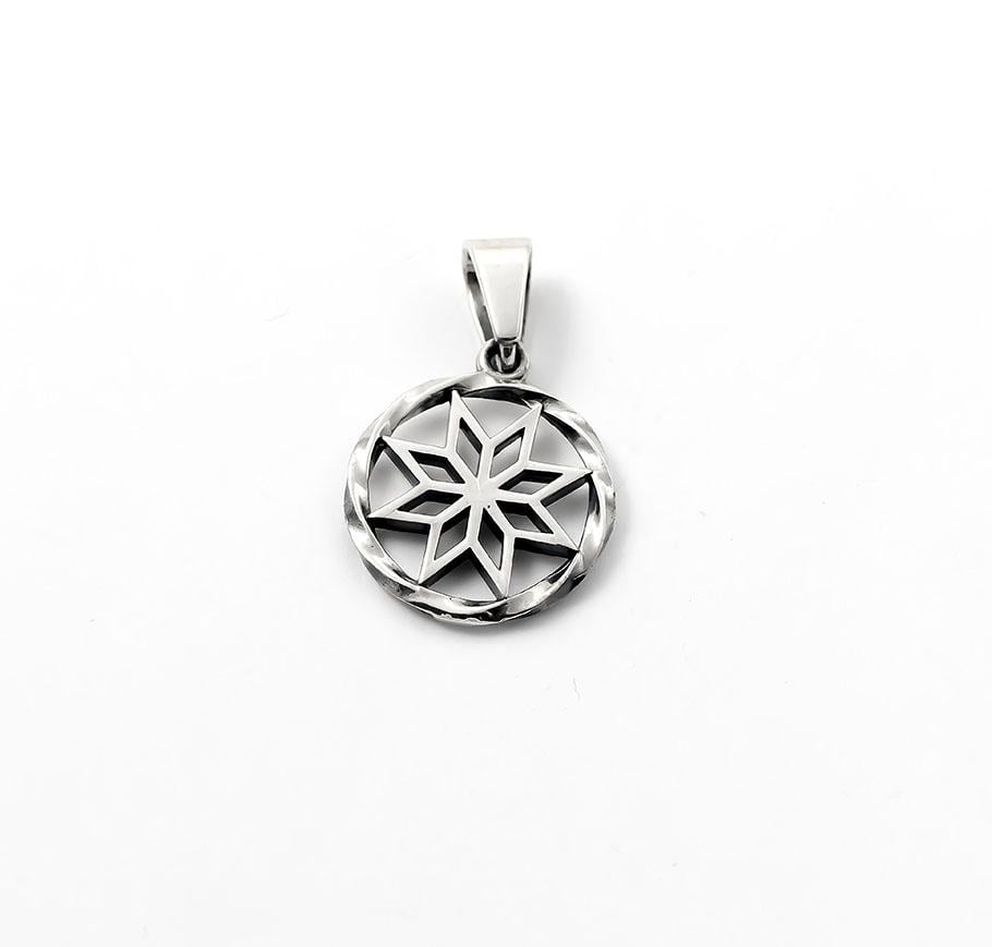 Кулон оберег Maxi Silver 7345 Алатырь амулет (87345)