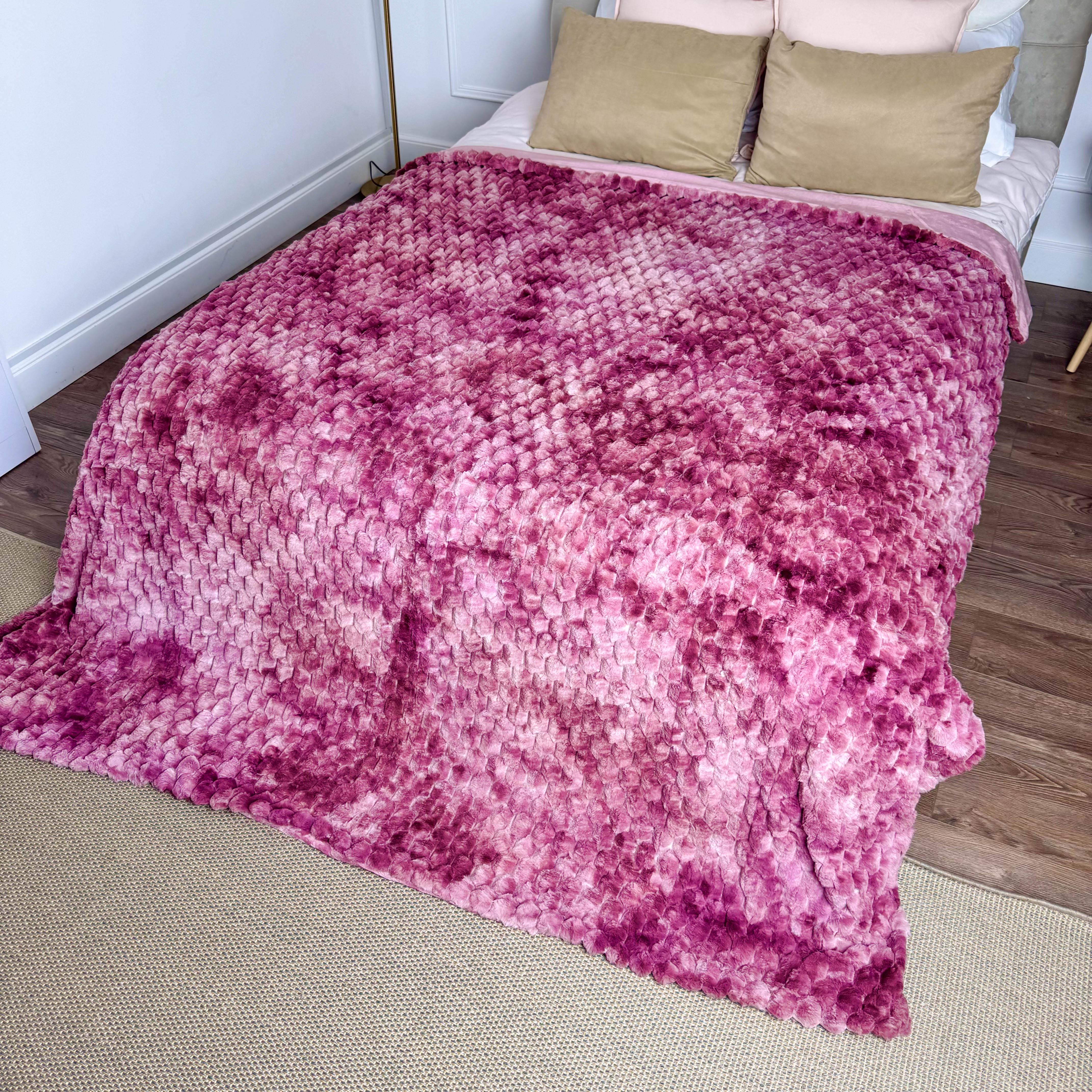 Плед Кролик 220x240 см Малиновый (88458) - фото 1