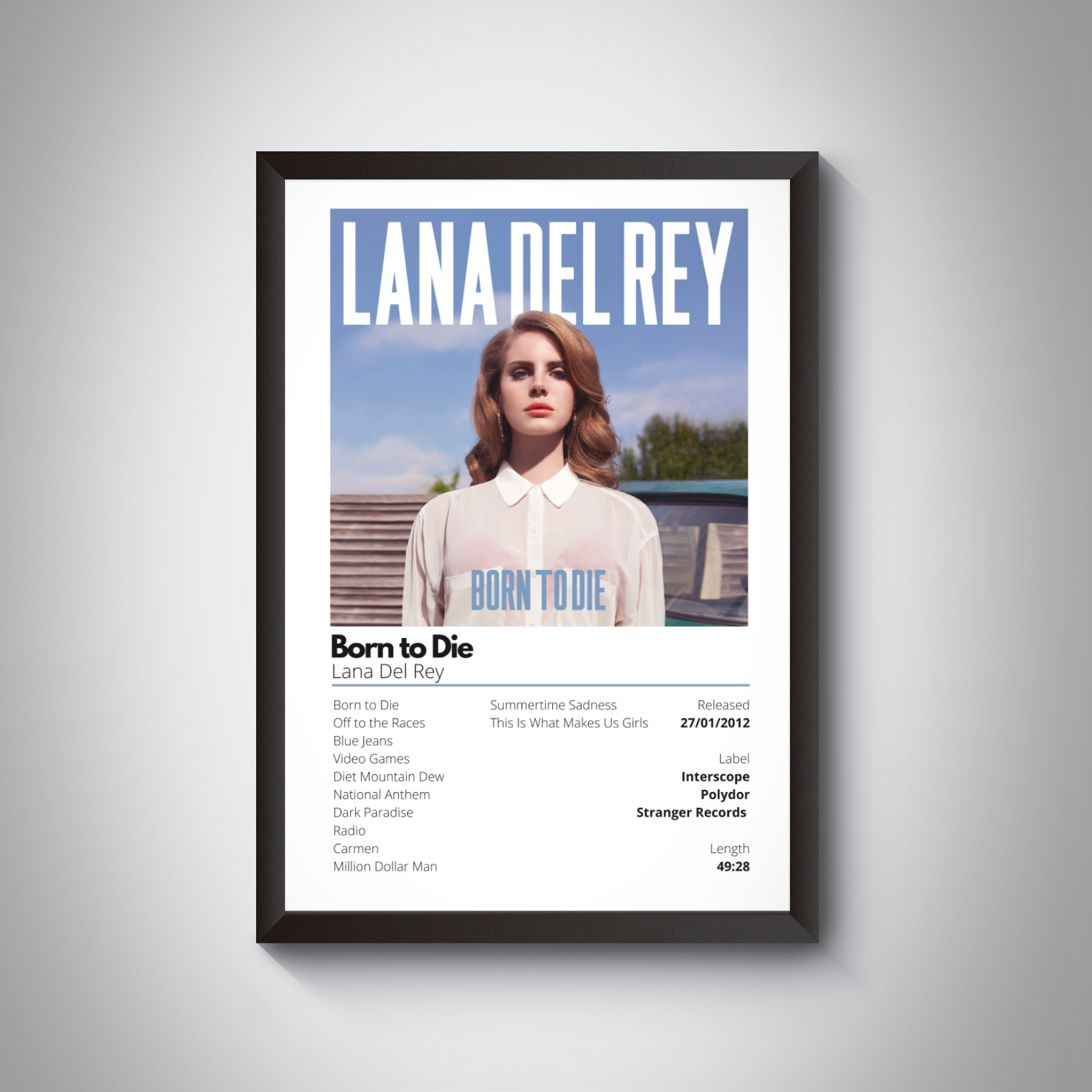 Набір постерів Lana Del Rey Born to Die/Ultraviolence/Honeymoon без рамок 3 шт. А3 30х42 см (LDL3) - фото 2