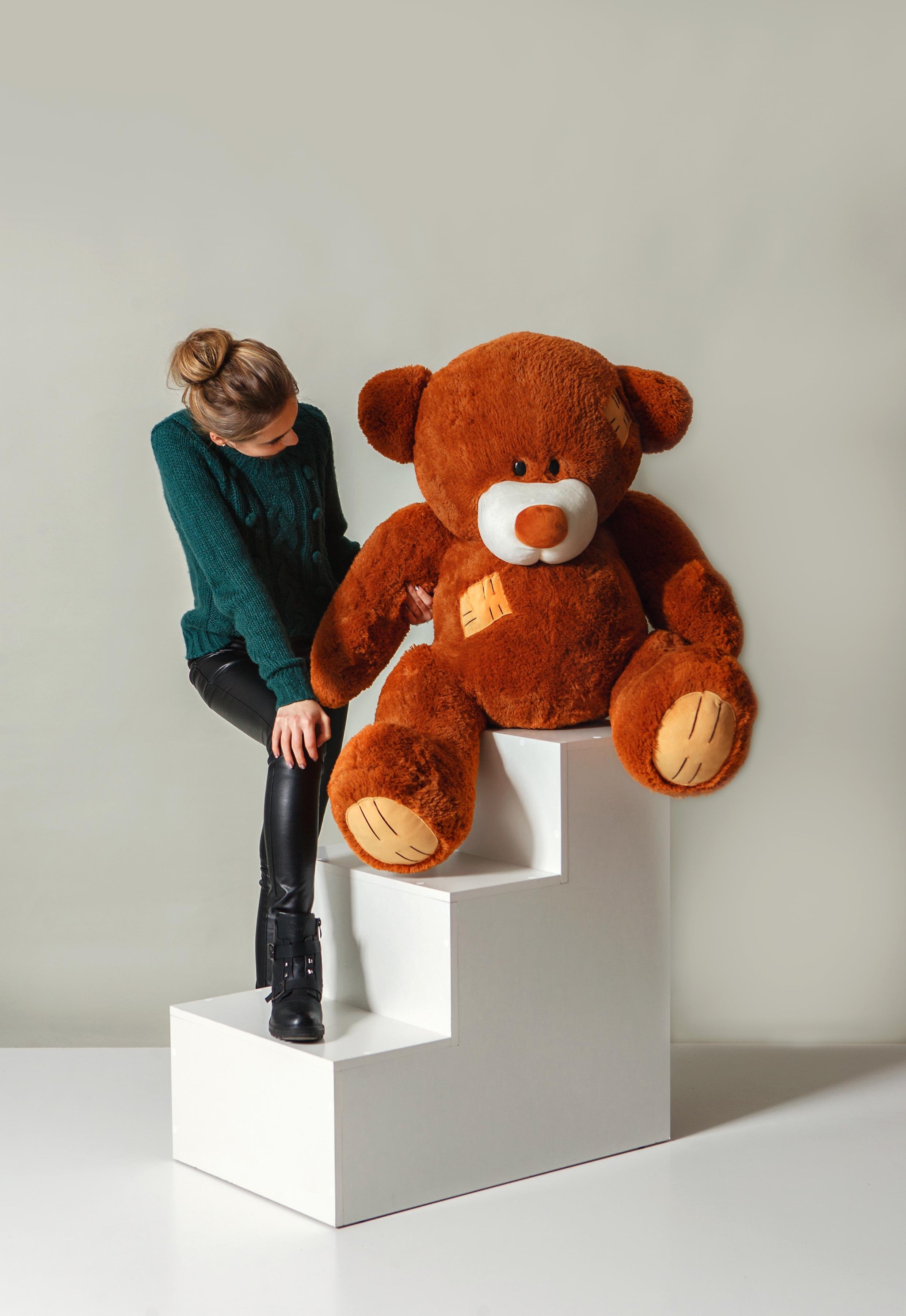 Медведь плюшевый HappyDays Потап 1,5 м Коричневый (Potap15004)