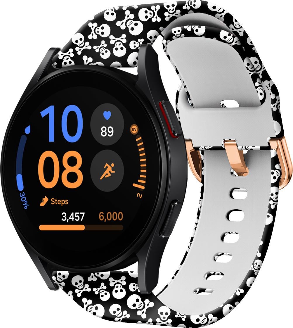 Ремешок Colorful для Galaxy Watch FE 40 мм Skull Black (39341)