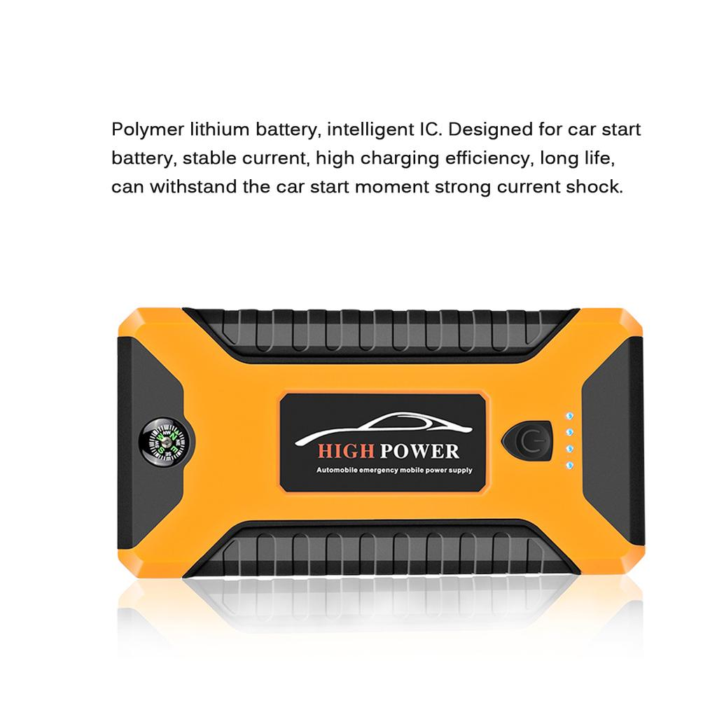 Пускозарядний автомобільний пристрій Jumpstarter 27JX 12В/2А з акумулятором на 99800mAh та ліхтарем (604e25f4) - фото 3