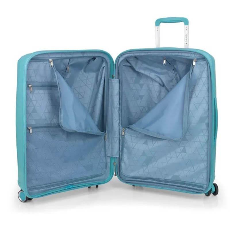 Чемодан на 4-х колесах Gabol Queens M 72/80 л Verde Mint (931364) - фото 5