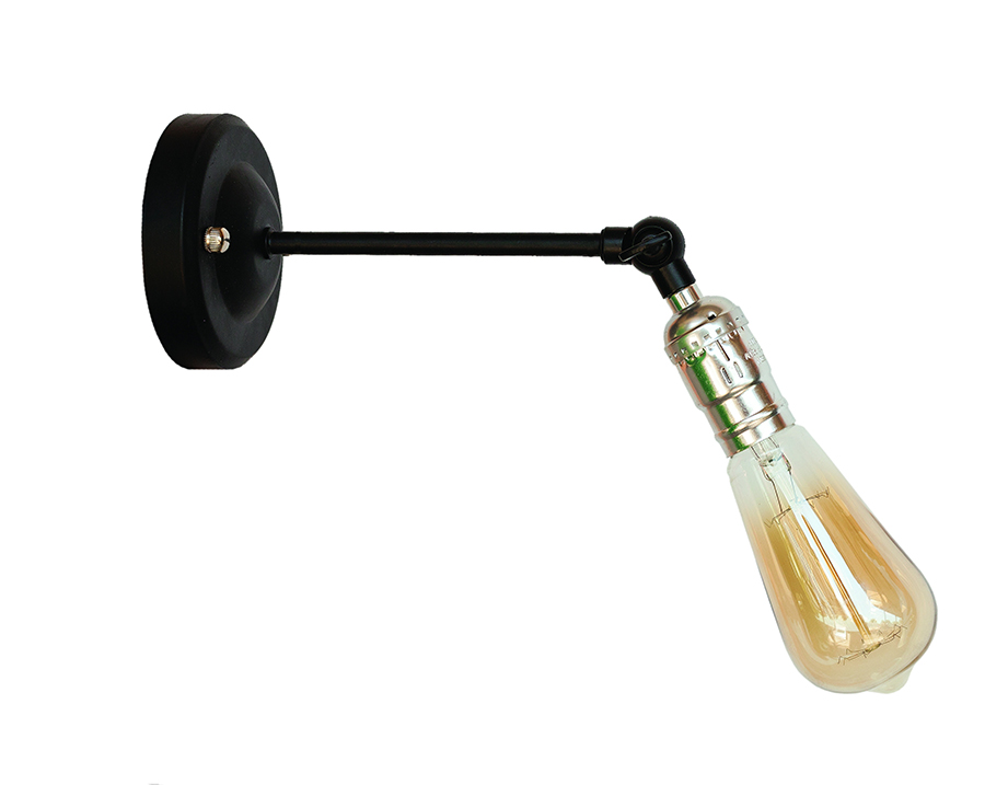 Бра Levistella Lofty подвижное с патроном AMP33 Черный/Хром (1963530382)