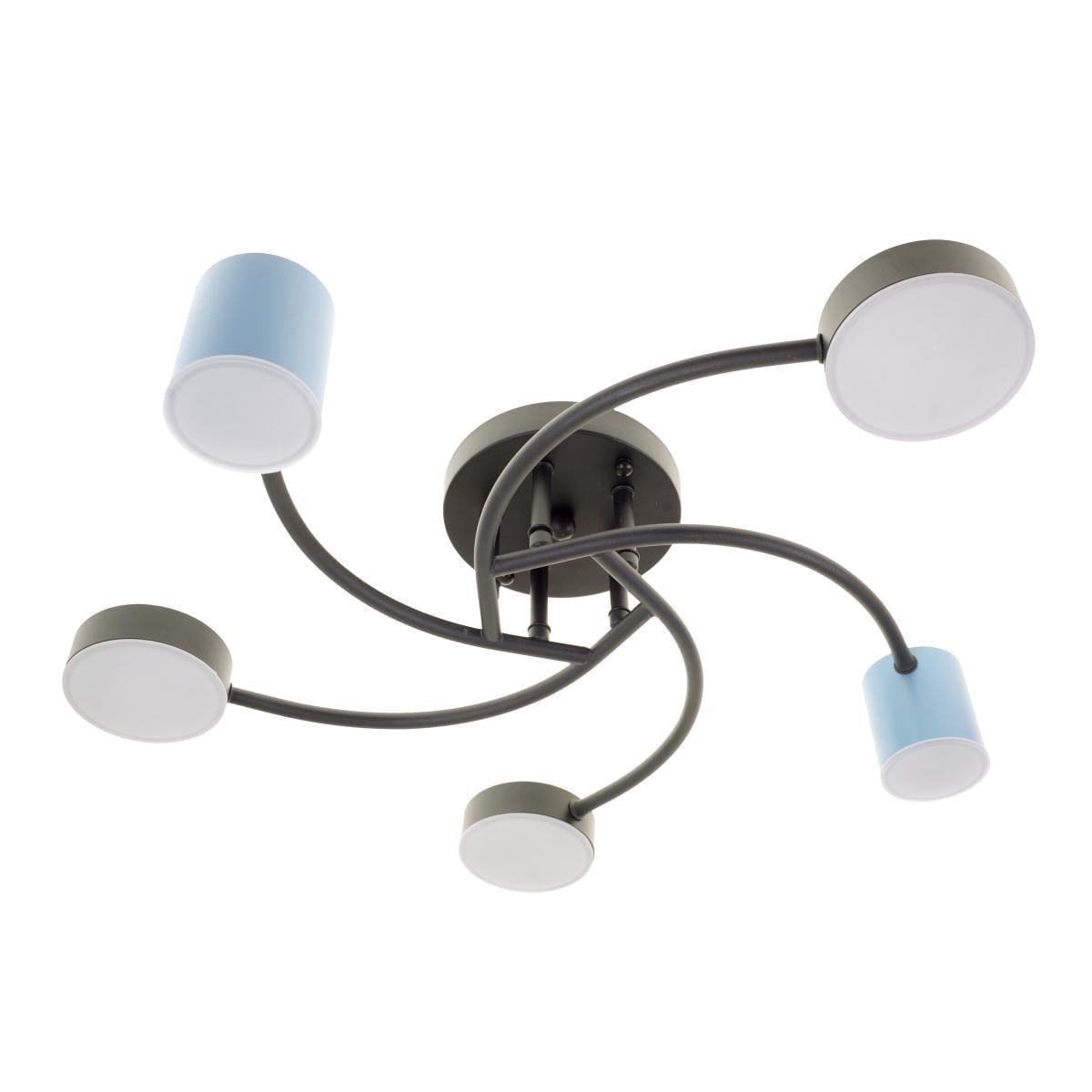 Люстра светодиодная Brille BR-01 647C/5 LED 36 W BK/BL