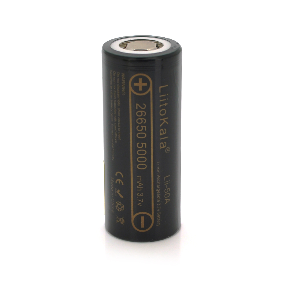 Аккумулятор LiitoKala 26650 Li-Ion Lii-50A 5000 mAh 25A (26025818) Аккумулятор LiitoKala 26650 Li-Ion Lii-50A 5000 mAh 25A (26025818)